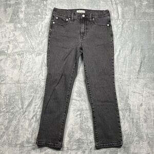 Madewell The Mid Rise Perfect Vintage Jean Black Wash Size 27